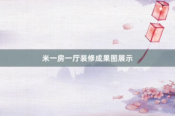 米一房一厅装修成果图展示